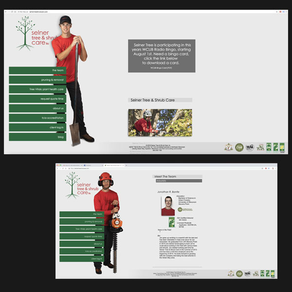 Website Design for Selner Tree and Shrub Care, llc.